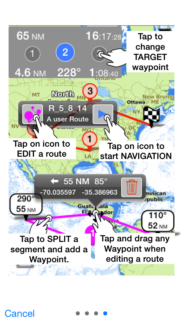 Aqua Map marine gps offline charts, best iphone gps app with NOAA