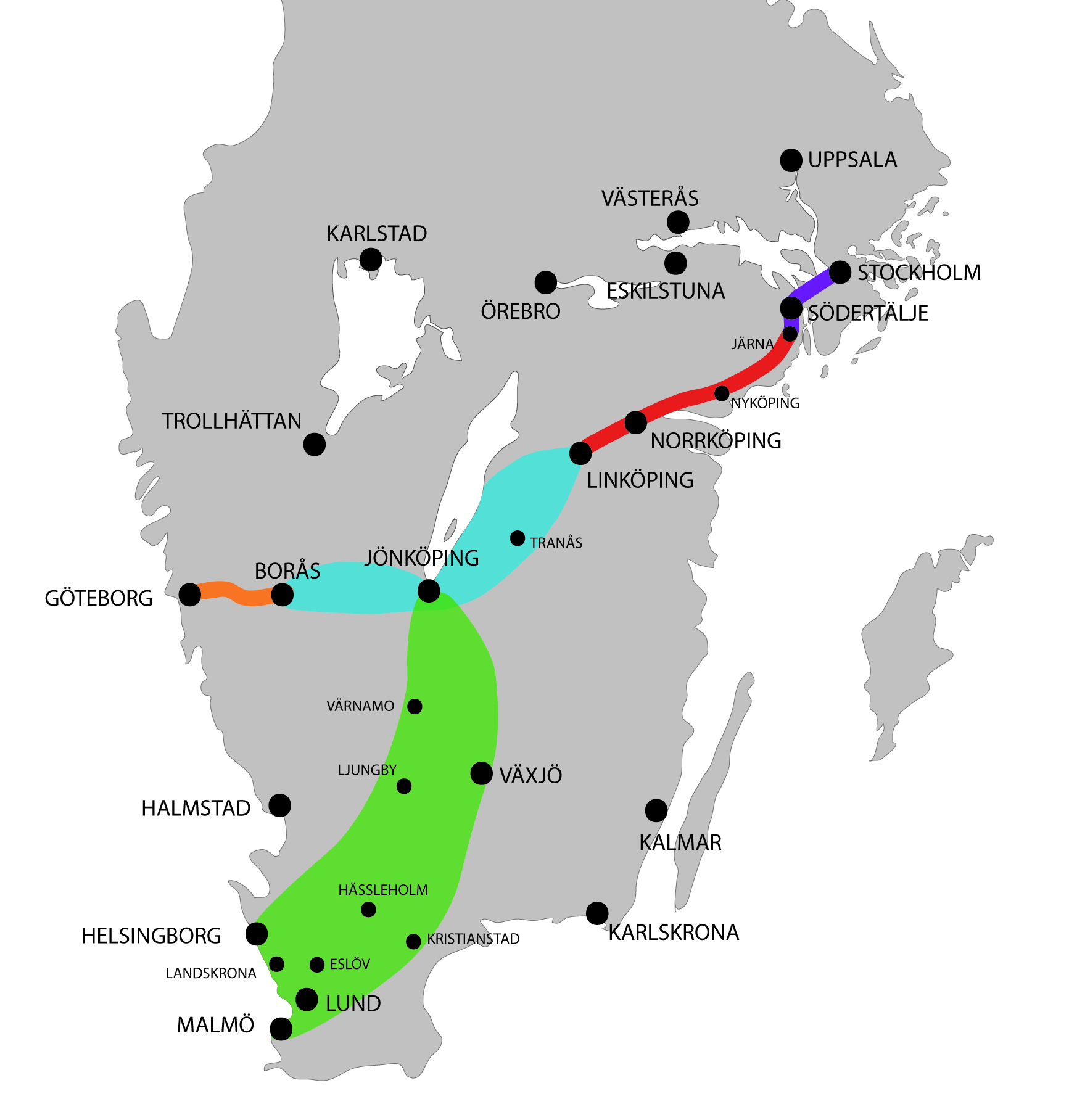 Atkins and Ramboll appointed to plan Sweden's highspeed rail network