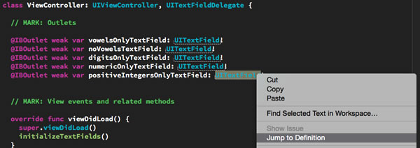 How to program an iOS text field that takes only numeric input or
