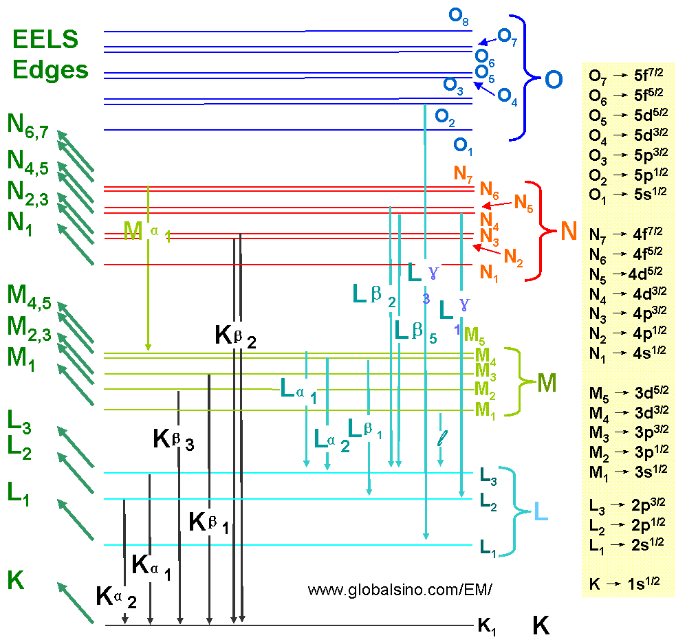 Periodic Table for Analytical TEM (EDS/EELS) Analysis & Comparison