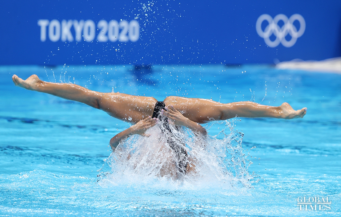 Live from Tokyo Close look at artistic swimmers from all over the