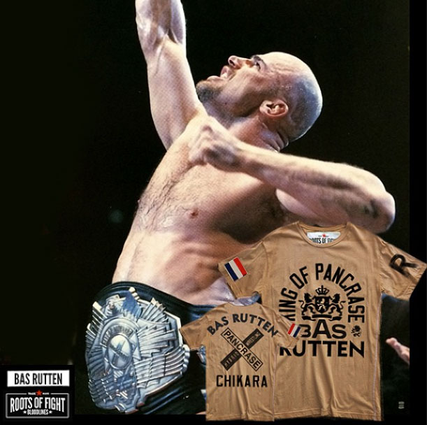 TShirt Roots of Fight Bas Rutten Pancrase GlobeMMA