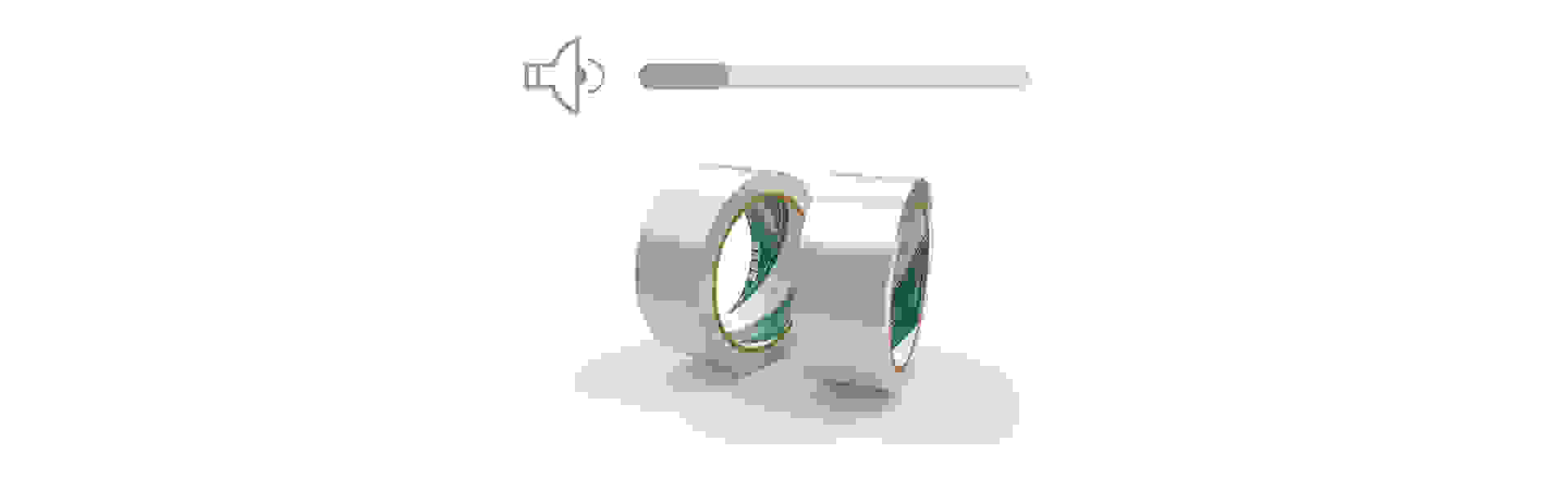 Easy Unwind Low Noise Packaging Tape OPP Globe Tape