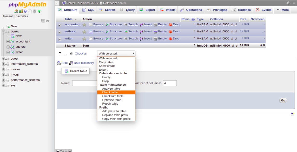 How to check and repair MySQL Databases Globo.Tech