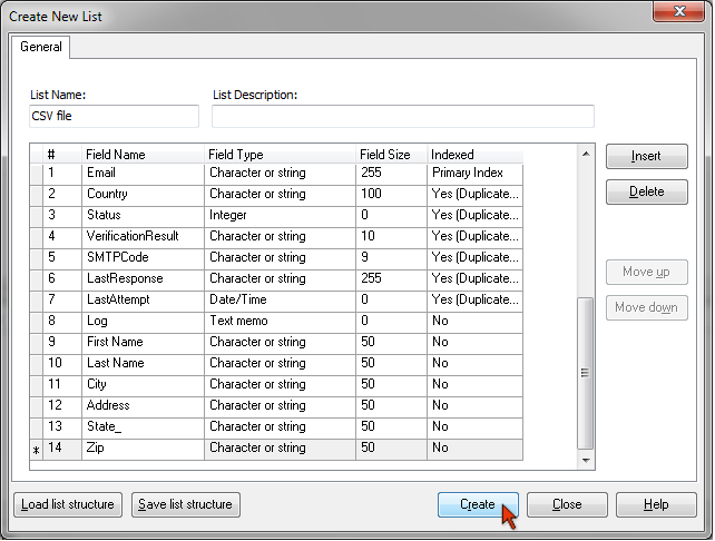 How to Import Emails from a multicolumn CSV file