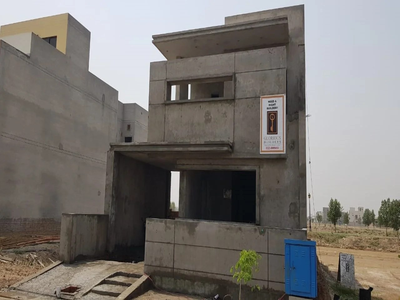 Grey Structure Construction Cost of 10 Marla House Glorious BuildersOne of the Best