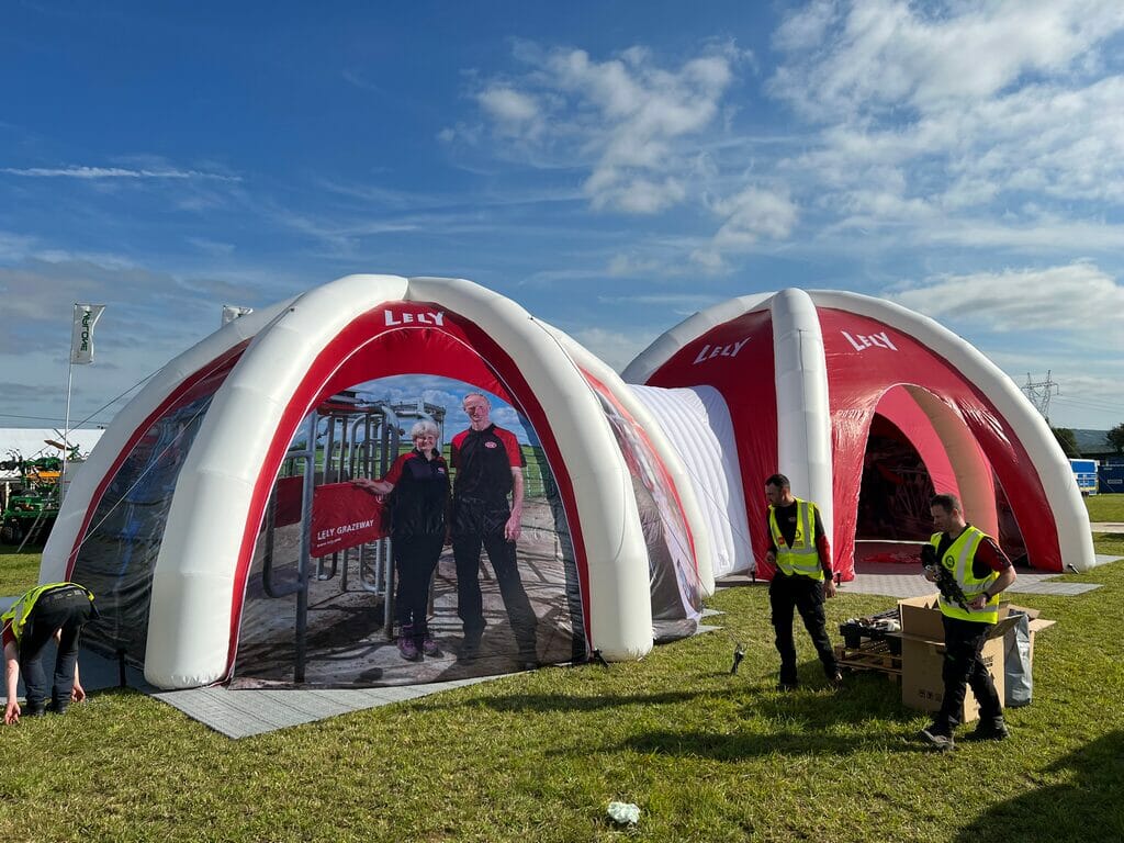 Inflatable Spider Tents for Lely Atlantic Ireland Inflatable