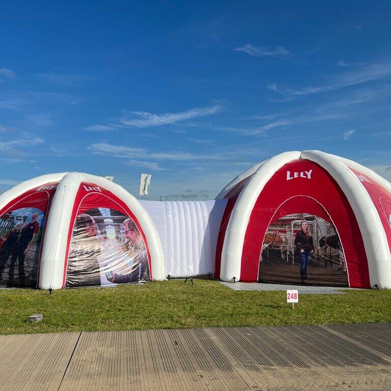 Inflatable Spider Tents for Lely Atlantic Ireland Inflatable