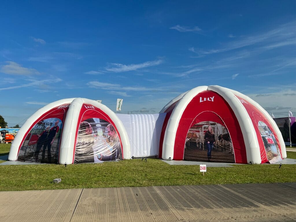 Inflatable Spider Tents for Lely Atlantic Ireland Inflatable