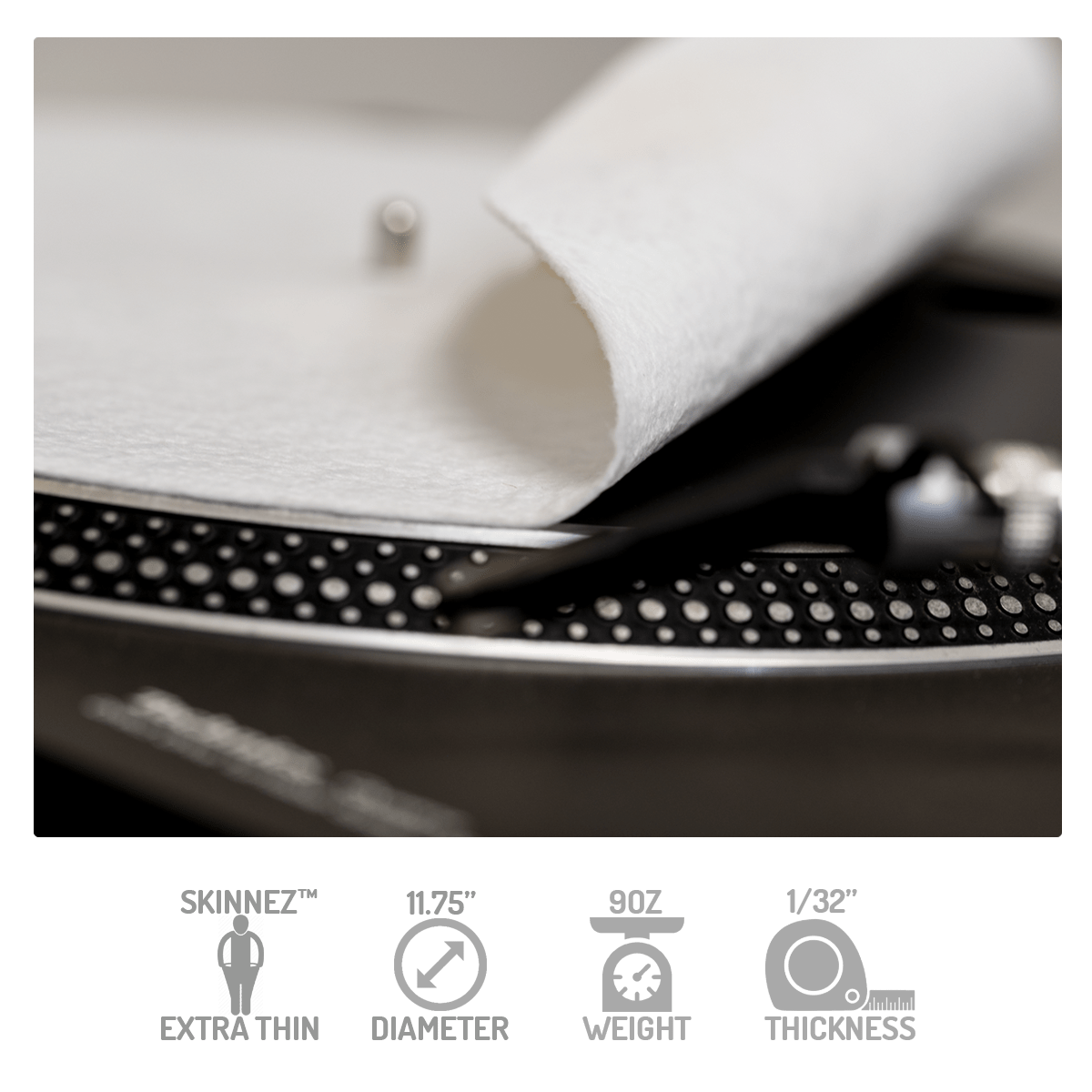 Custom 12” Slipmats Non Glow and GlowintheDark Glowtronics