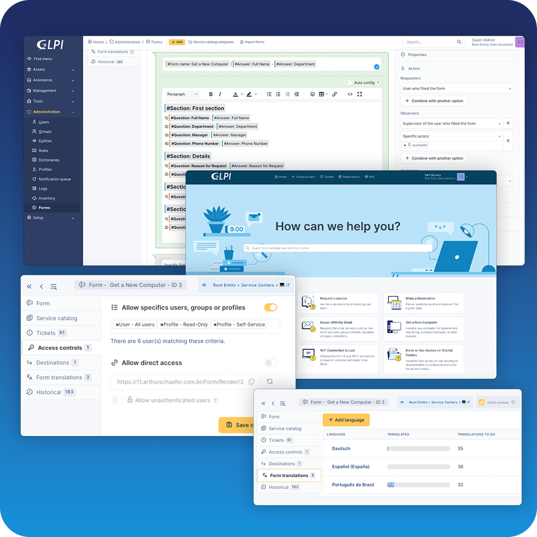 GLPI HelpDesk Software Organize and streamline your support system