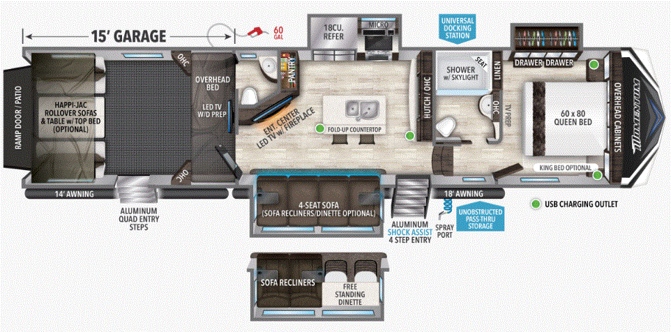 2021 Grand Design Momentum 381M Toy Hauler Good Life RV