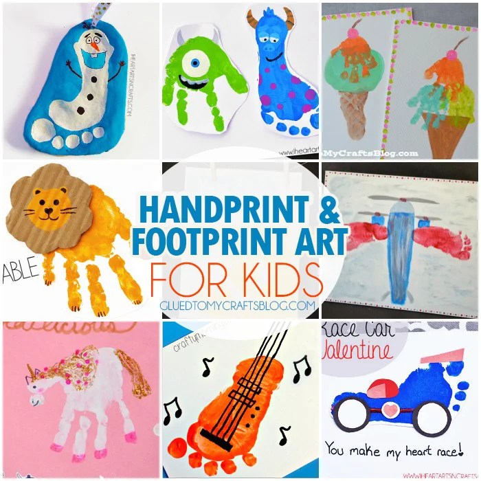 Handprint & Footprint Art for Kids Roundup