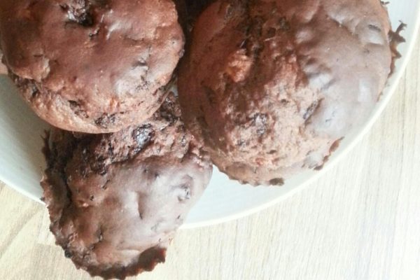 SchokoBananenMuffins mit Reismehl und Teffmehl backen