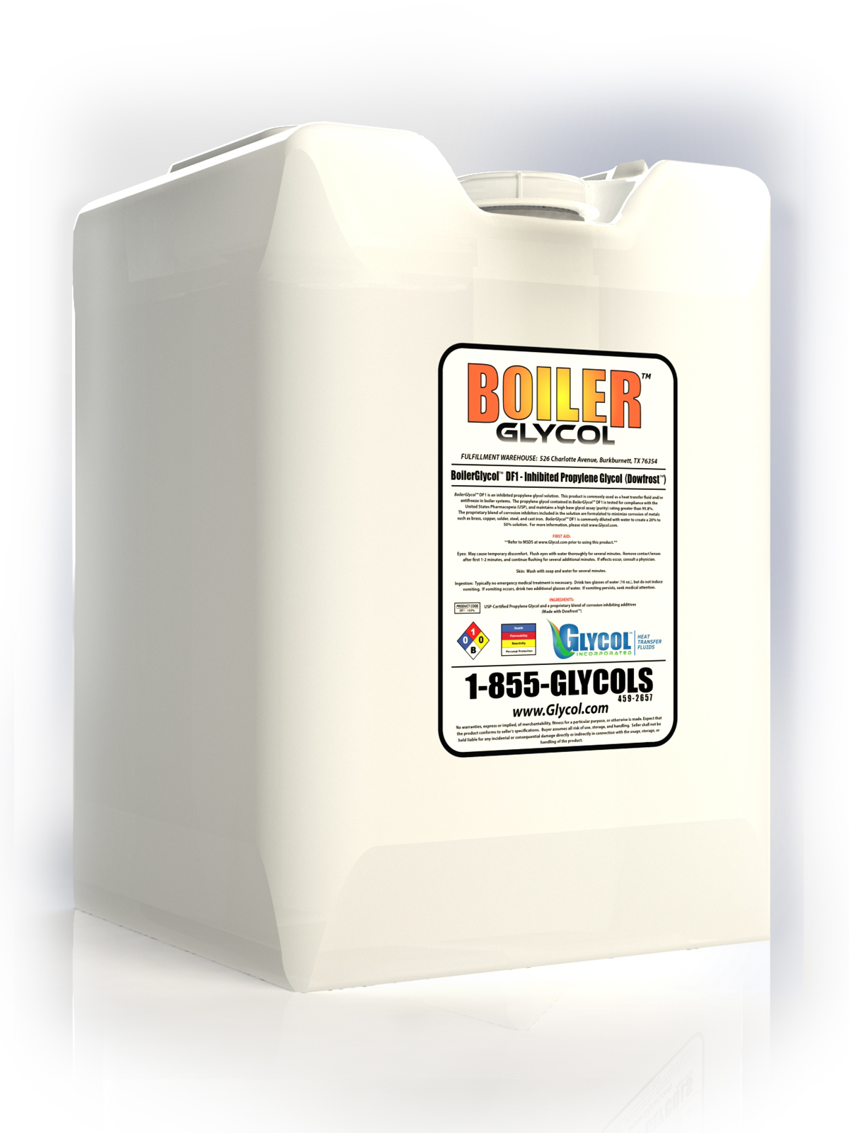 5.5 Gallons BoilerGlycol™ DF1 100 USP Grade Inhibited Propylene