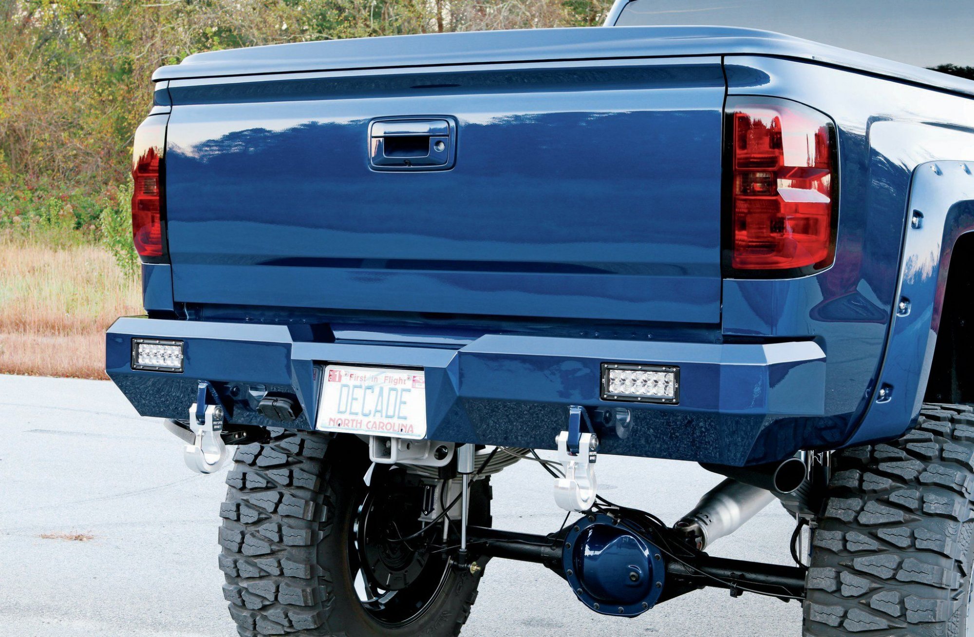 Nostep painted rear bumper for 2015 Silverado 1500 20142018