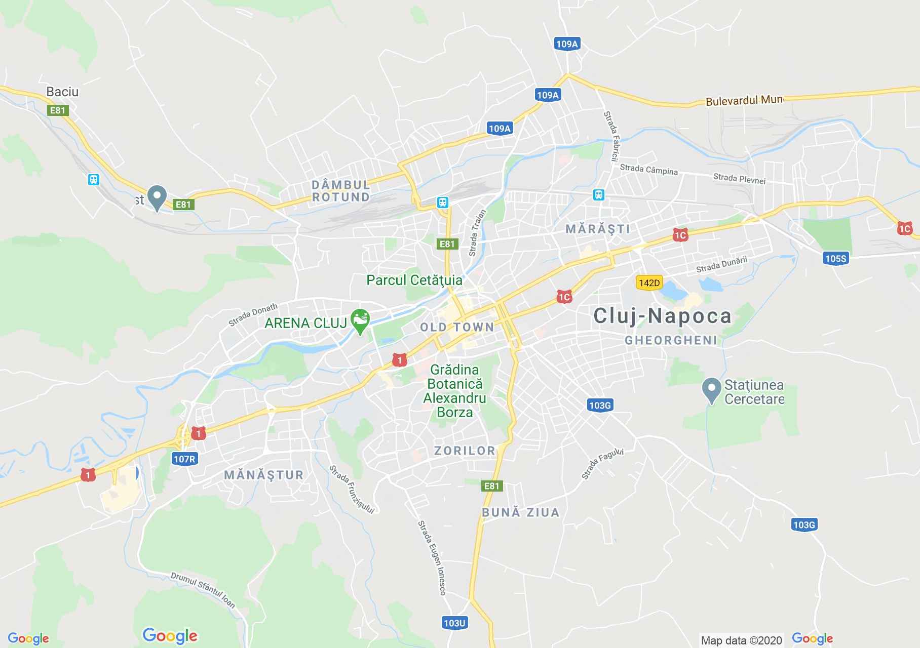 ClujNapoca, Harta turistică interactivă