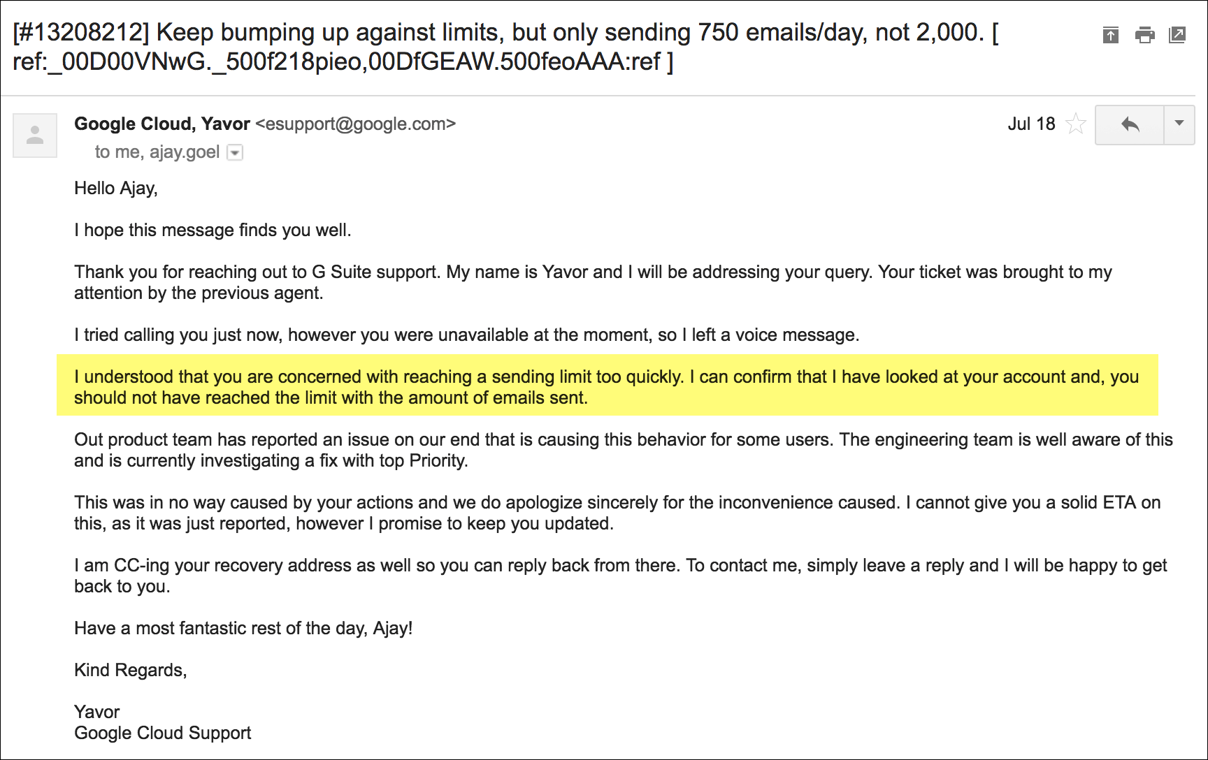 How to Fix Gmail Error You have reached a limit for sending mail. your