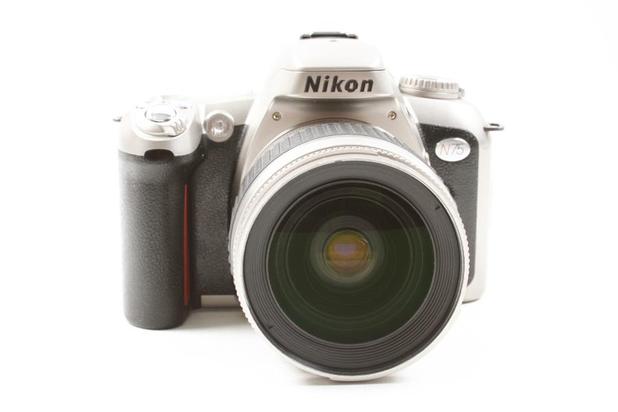 Used Nikon N75 35mm SLR Champagne Camera w/ 2880mm f/3.35.6G Lens