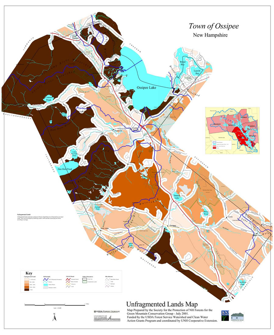 Ossipee Natural Resource Maps Green Mountain Conservation Group