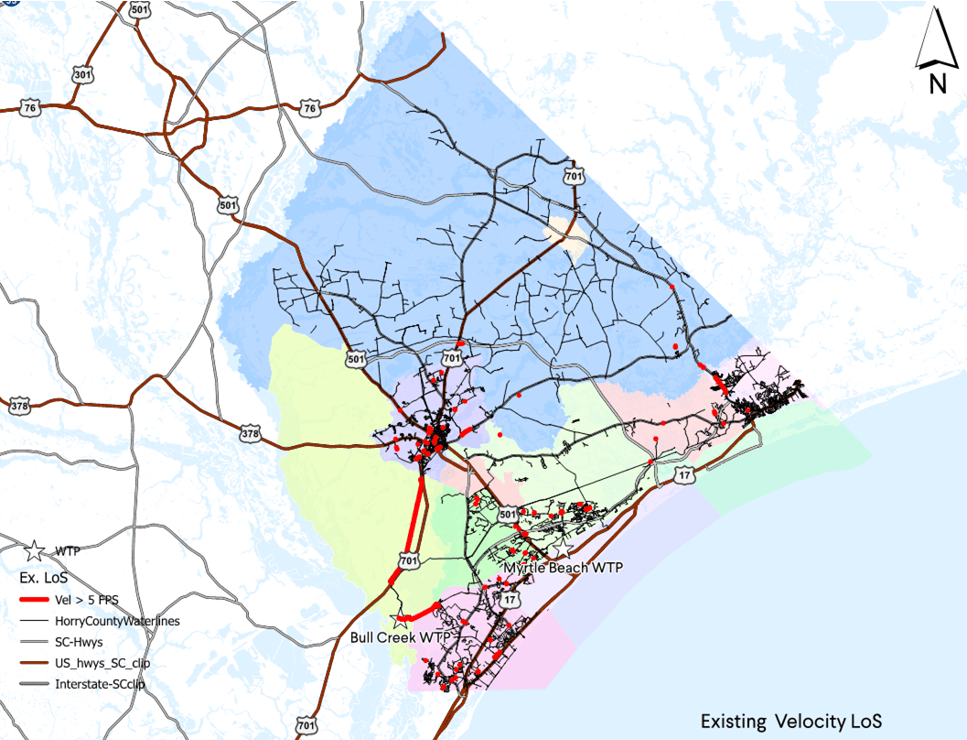 Grand Strand Water and Sewer Hydraulic Modeling GMC Network