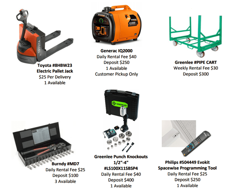 Tool Rental Program