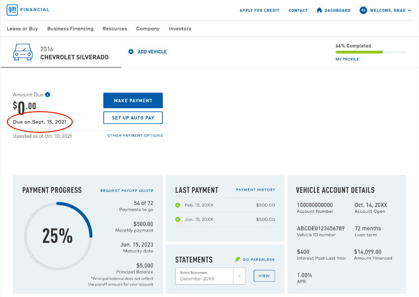 Final Installment Calculator Auto Loan Payoff Calculator GM Financial