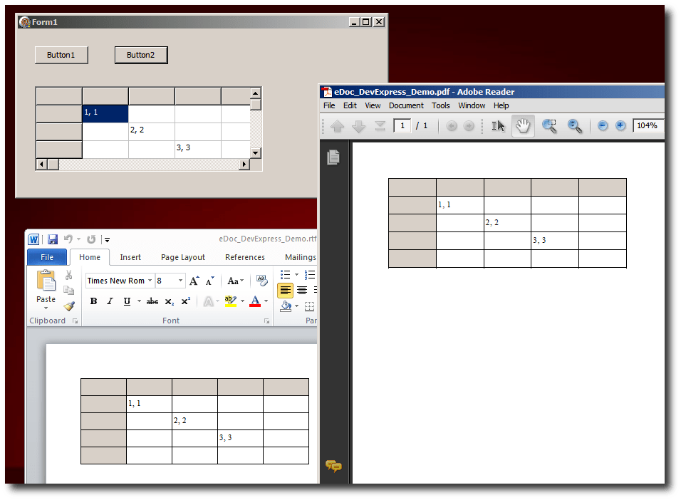 eDocEngine and DevExpress ExpressPrinting System