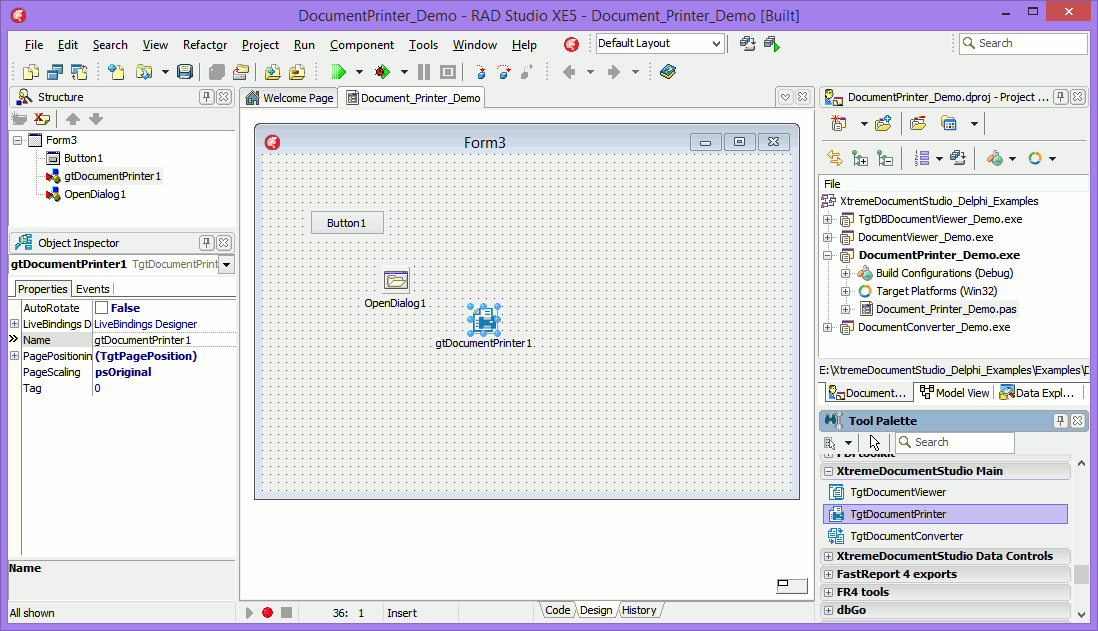 Getting Started with Document Printer