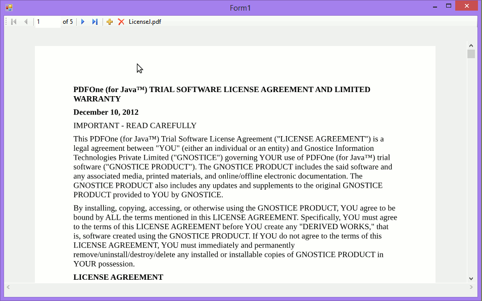 How to save and retrieve PDF documents to and from a