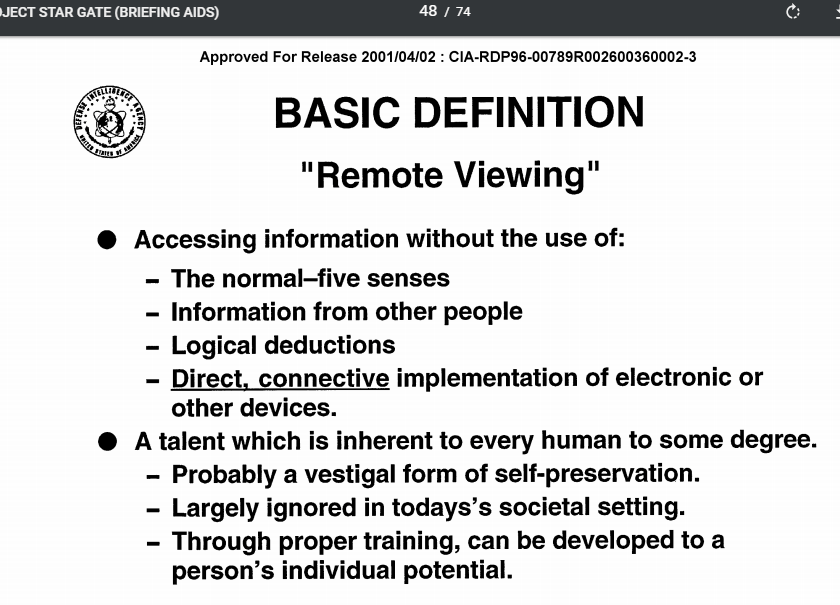 Remote Viewing How Drugs Help Us Communicate As Within and So Without