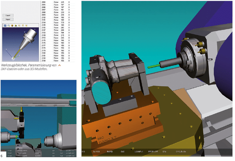 CAD/CAM Software NC Code Simulation