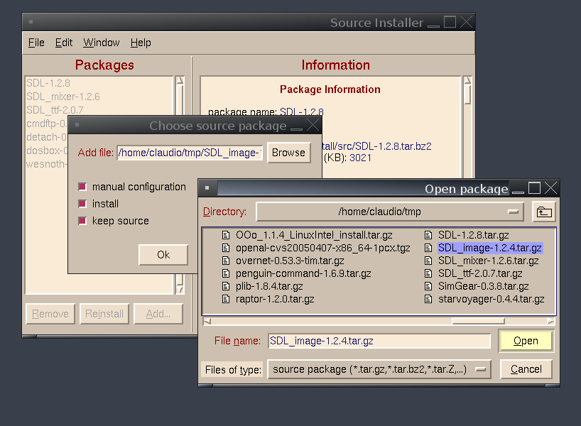 UNIX source installations made easier with GNU Source Installer