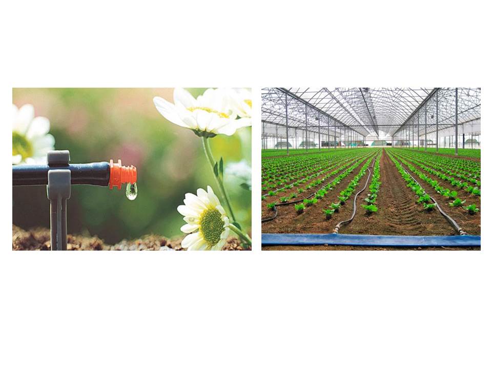 En la agricultura, los sistemas de riego son utilizados para un