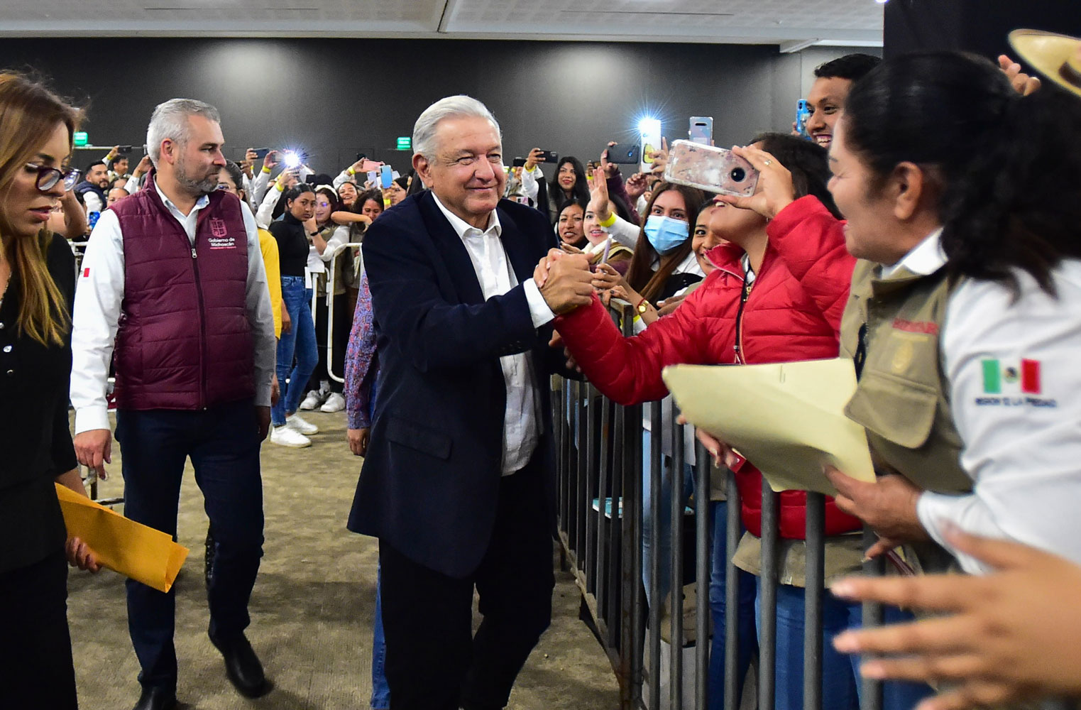 Reunión estatal del Banco del Bienestar en Morelia, Michoacán