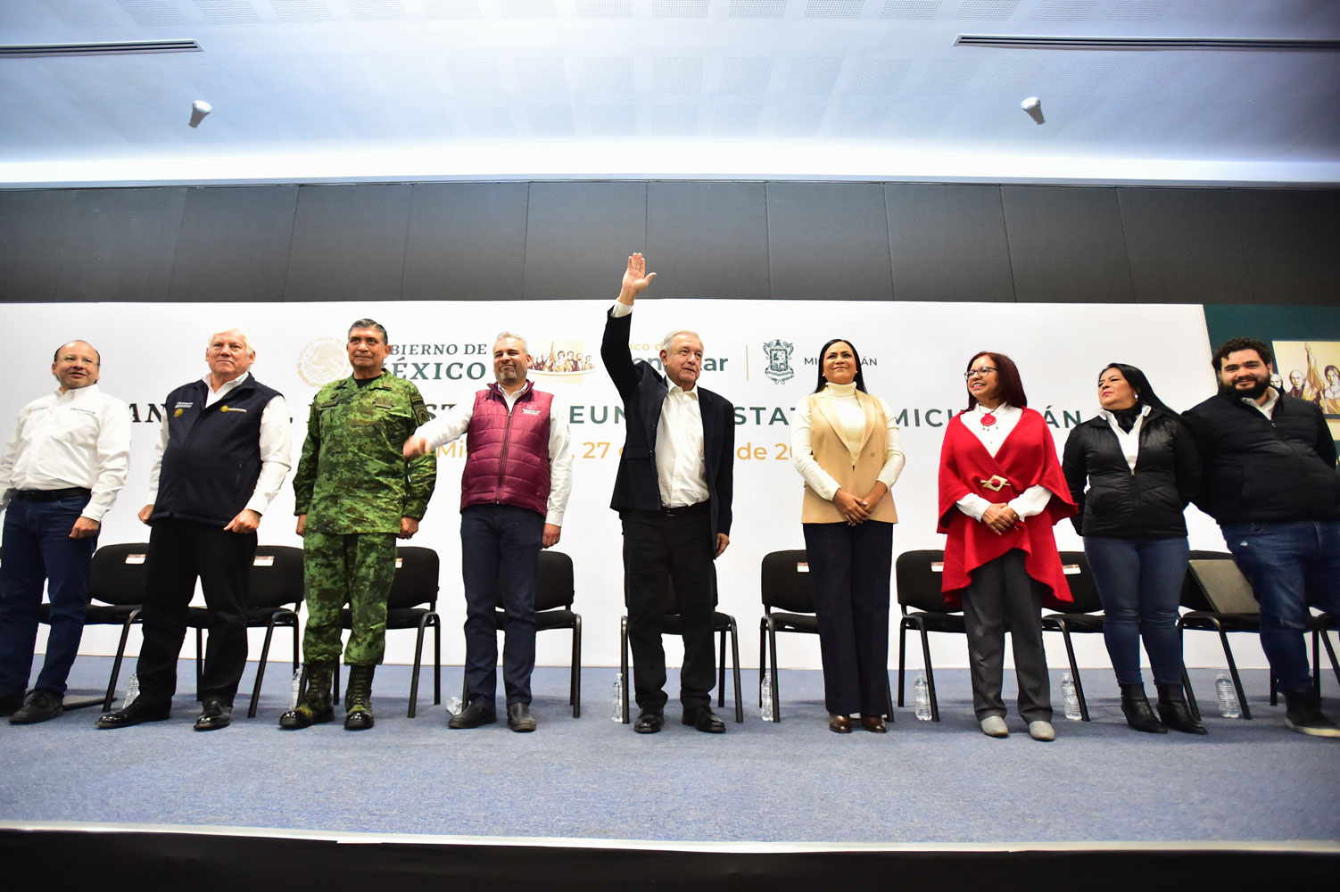 Reunión estatal del Banco del Bienestar en Morelia, Michoacán