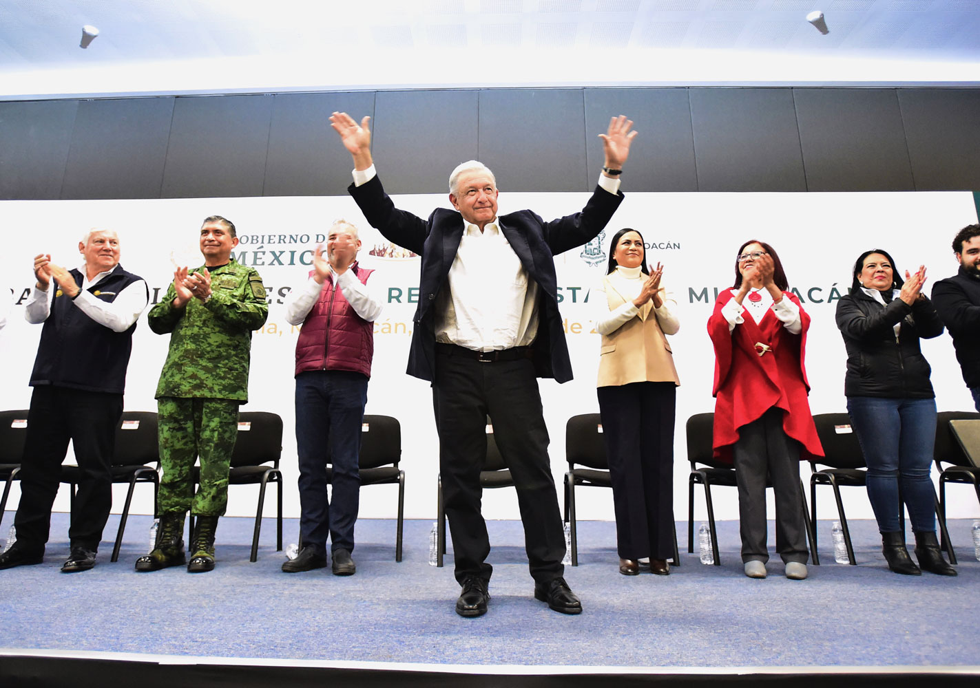 Reunión estatal del Banco del Bienestar en Morelia, Michoacán
