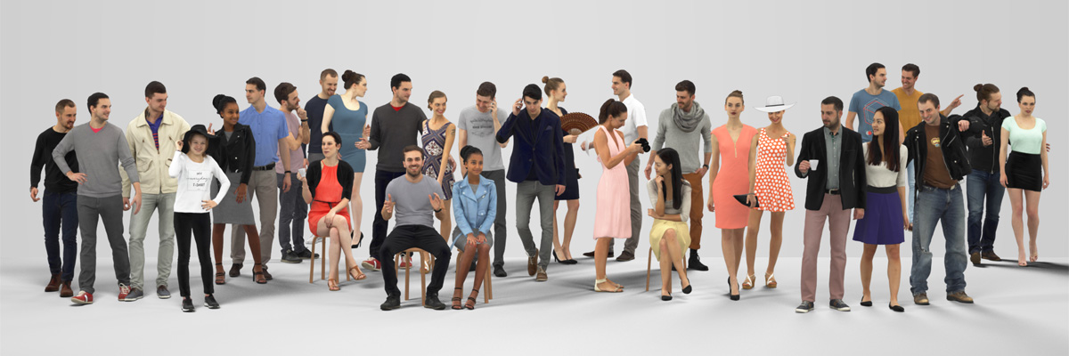 3d People Casual Midground Vol 01 02 03