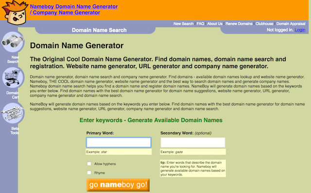 Domain name suggestion tools you can use to name your business