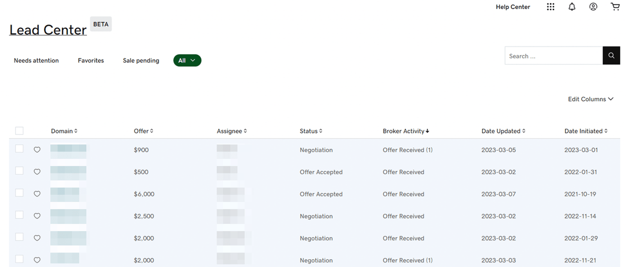 Afternic launches the lead center beta GoDaddy Blog