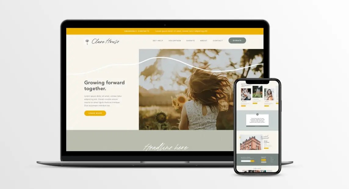 Clare House Brand Identity Portfolio Godfrey