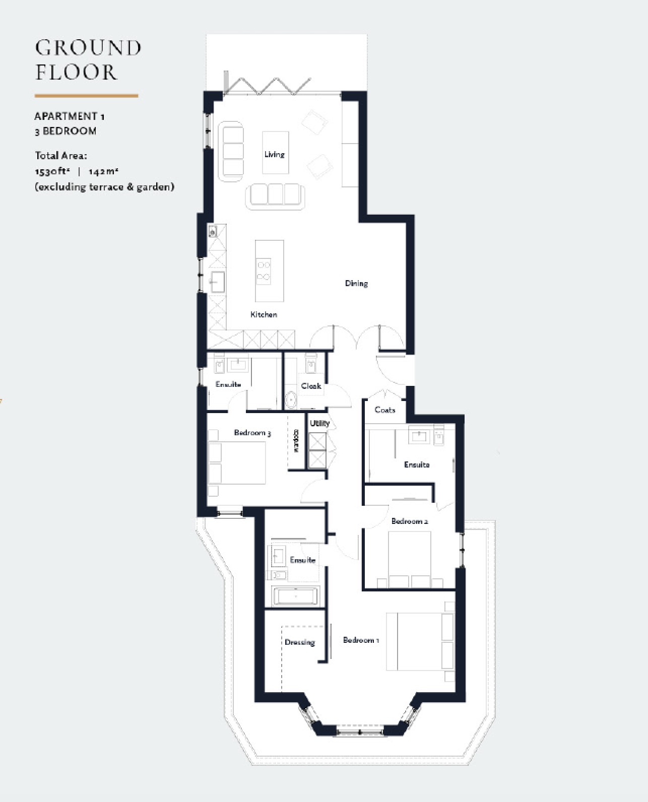 Godfrey & Barr Estate Agents Floorplan for Charnwood, Beechwood