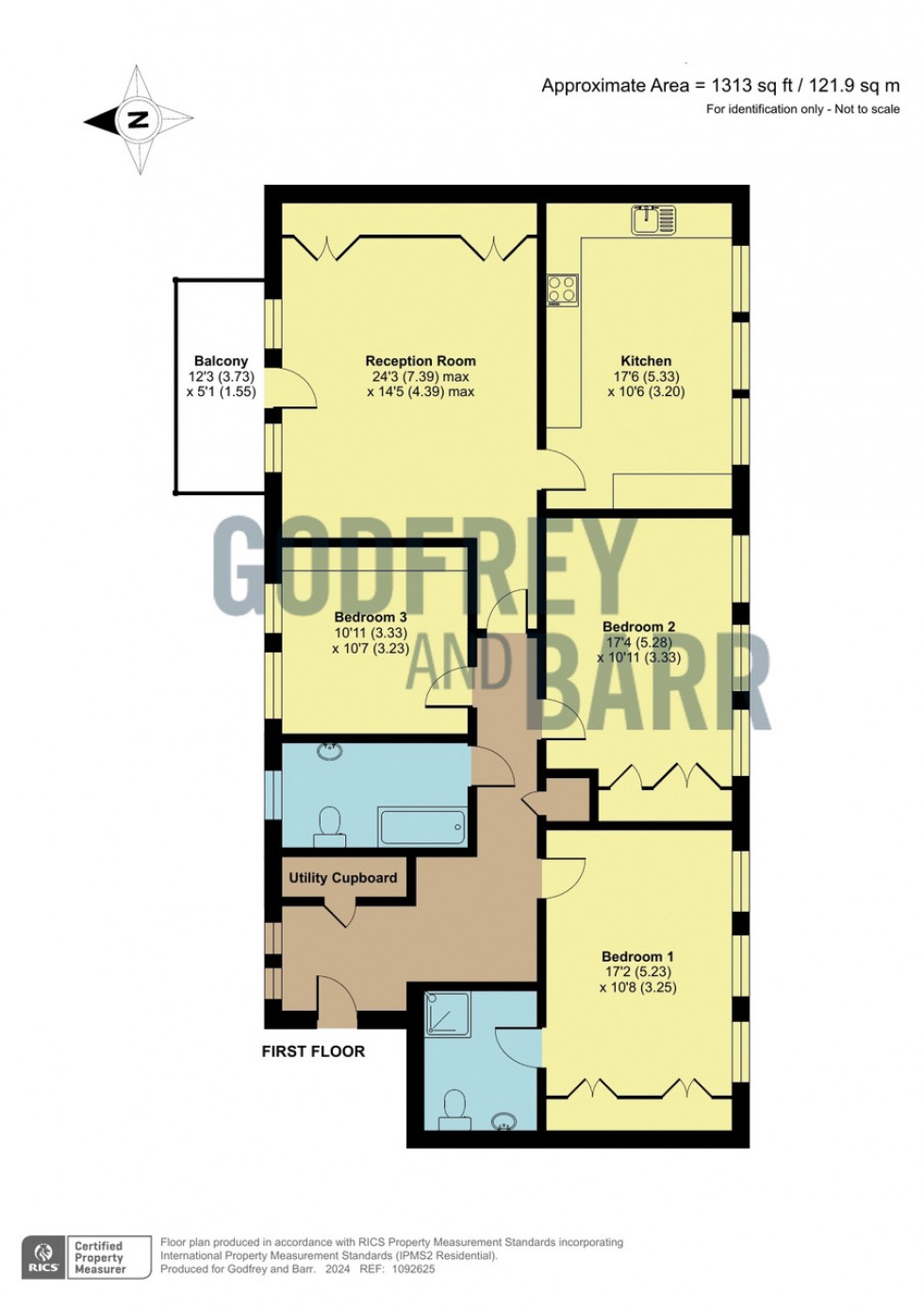 St Vincents Lane, Mill Hill Village, 3 bedroom, Apartment