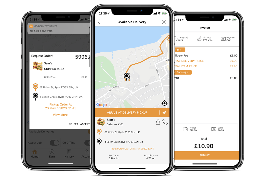 Go Eats Food Ordering and Delivery Isle of Wight, restaurants and takeaways
