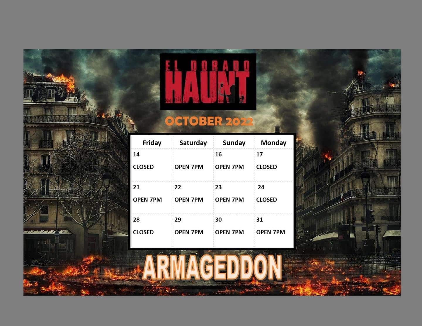 El Dorado Haunt A Haunted Trail ride El Dorado, Arkansas