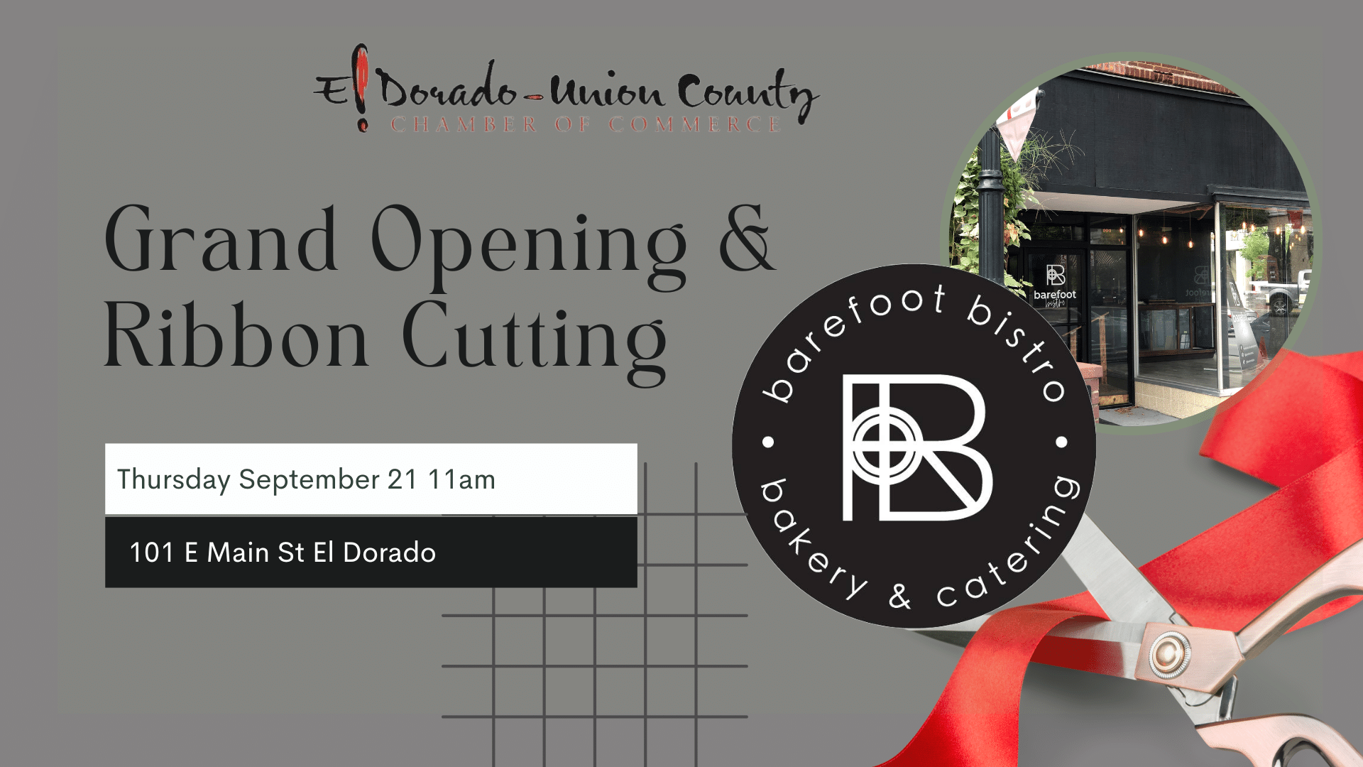 Grand Opening & Ribbon Cutting Barefoot Bistro El Dorado, Arkansas