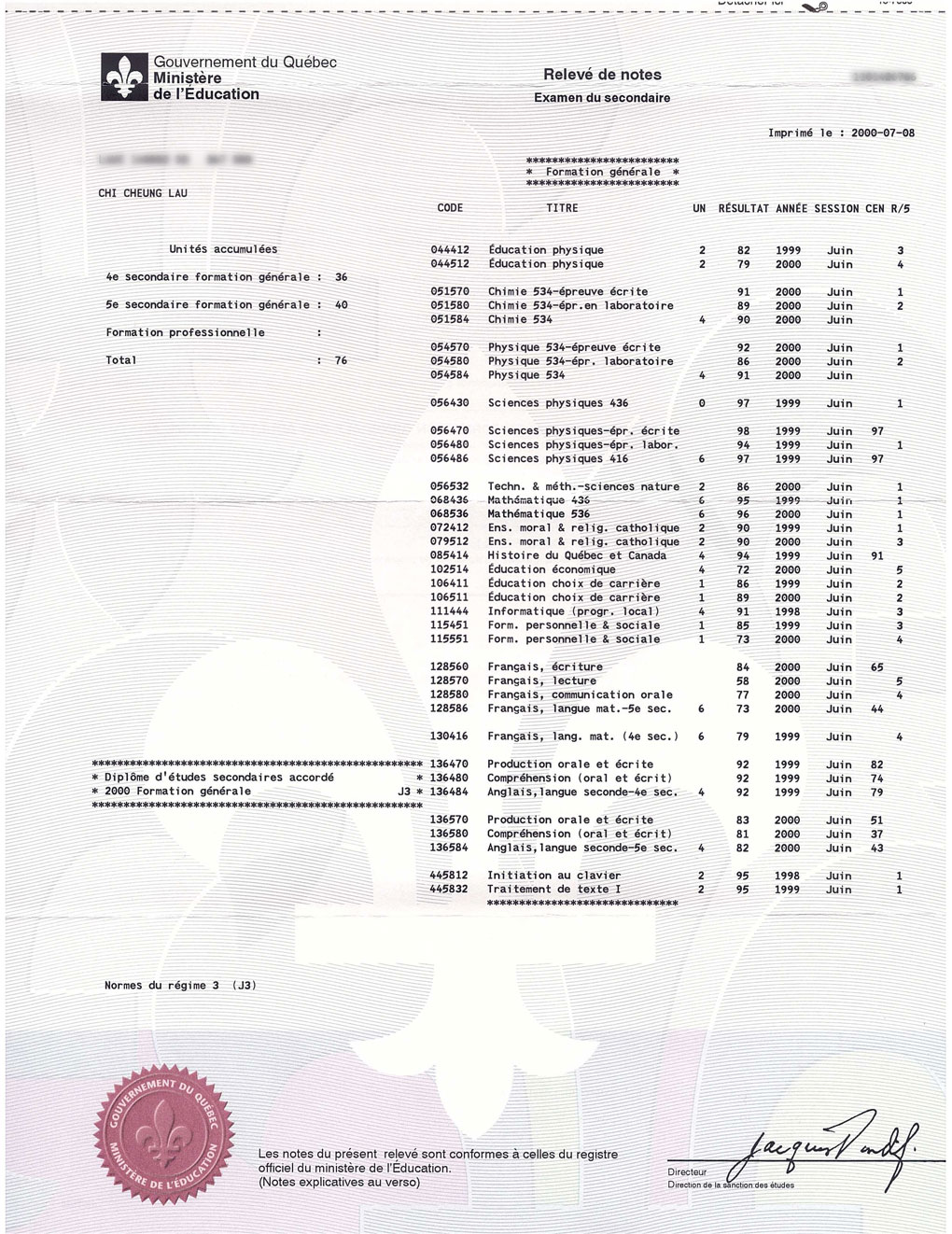 Understanding Report Card High School CEGEP UniversityTutorat A+ Tutoring Online Courses and