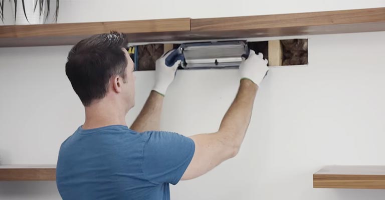 How To Install A Range Hood On A Slanted Ceiling?