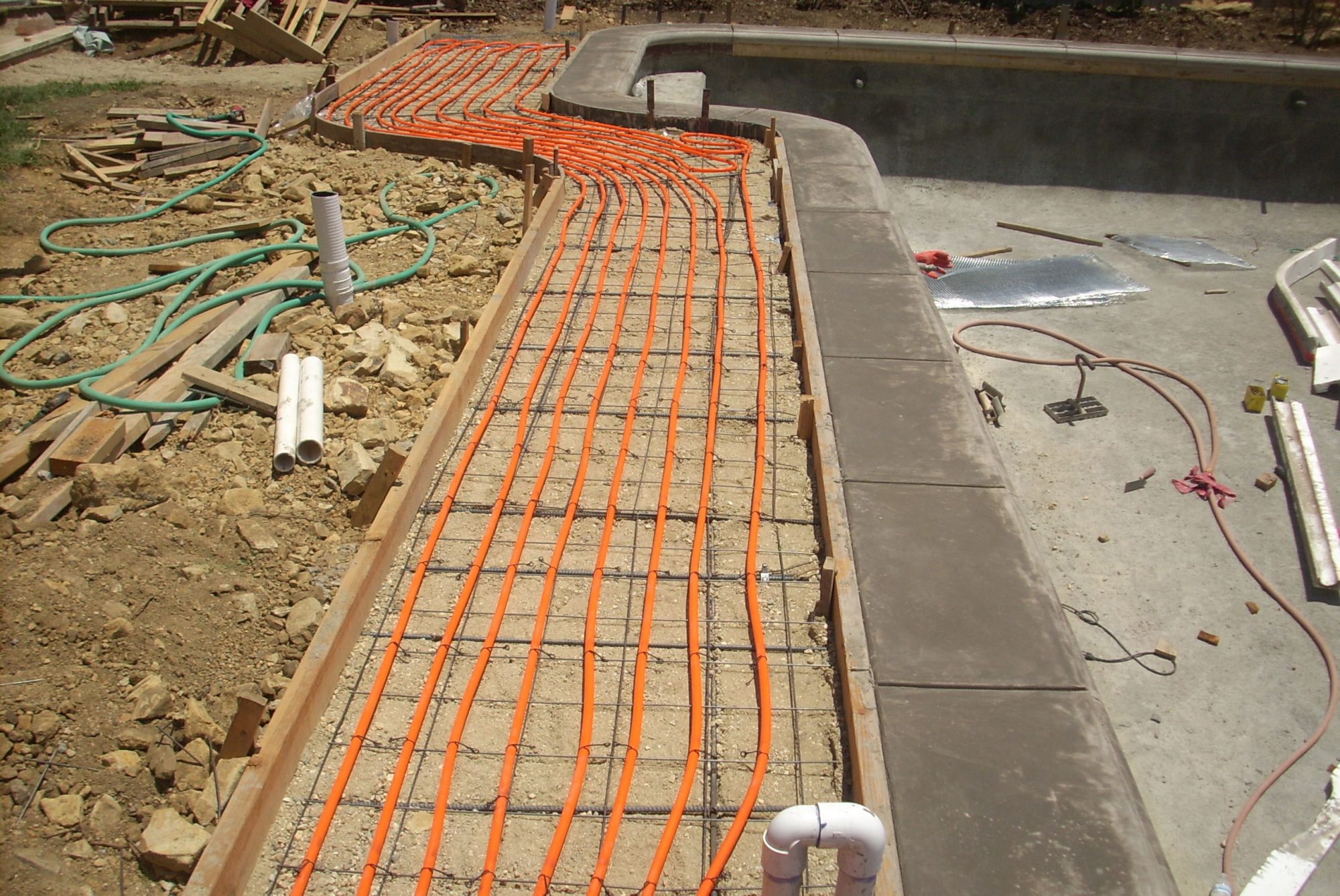 Solar Heating for the Pool Solar Tubing is Placed Go Green Solar Solutions