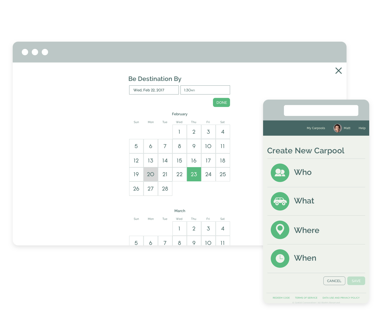 GoKid carpool app Save time. Carpool with families you trust.GoKid